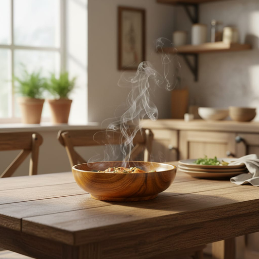 Wooden bowls for food