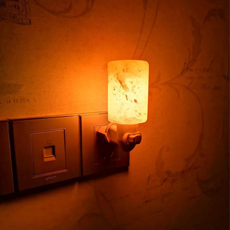 Himalayan Salt Wall Glass Night Lamp ✨