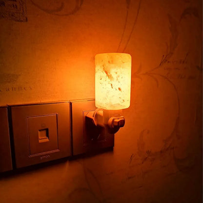 Himalayan Salt Wall Glass Night Lamp ✨
