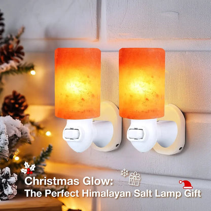 Himalayan Salt Wall Glass Night Lamp ✨