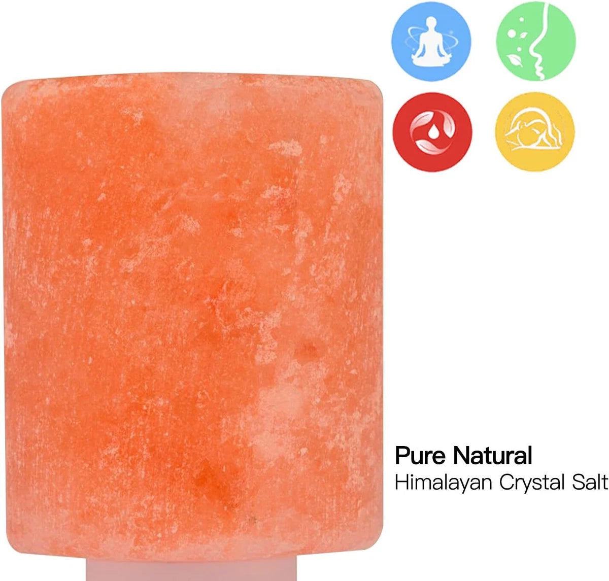 Himalayan Salt Wall Glass Night Lamp ✨